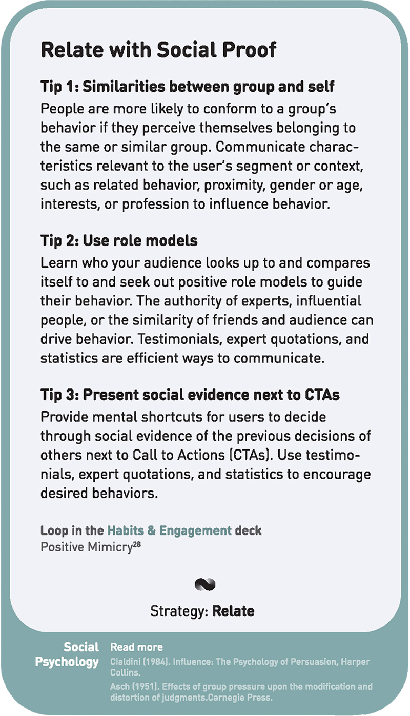 Persuasive Patterns C&D - Social Proof card - back side